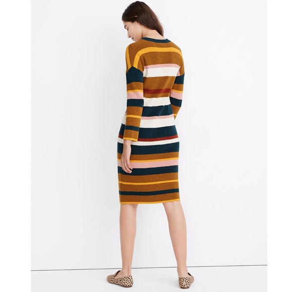 NWT Madewell Drop-Shoulder Sweater Midi Dress - Picture 3 of 8